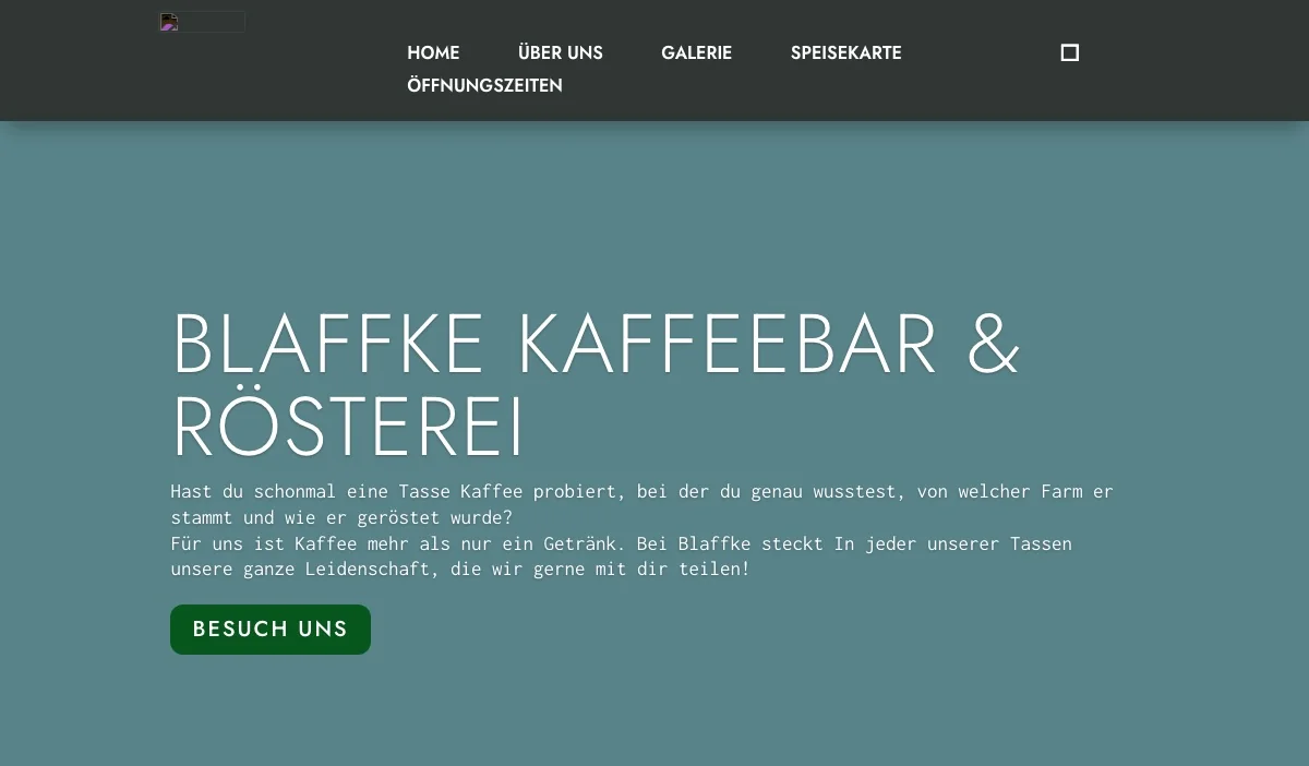 Startseite von blaffke.de, Stand April 2024
